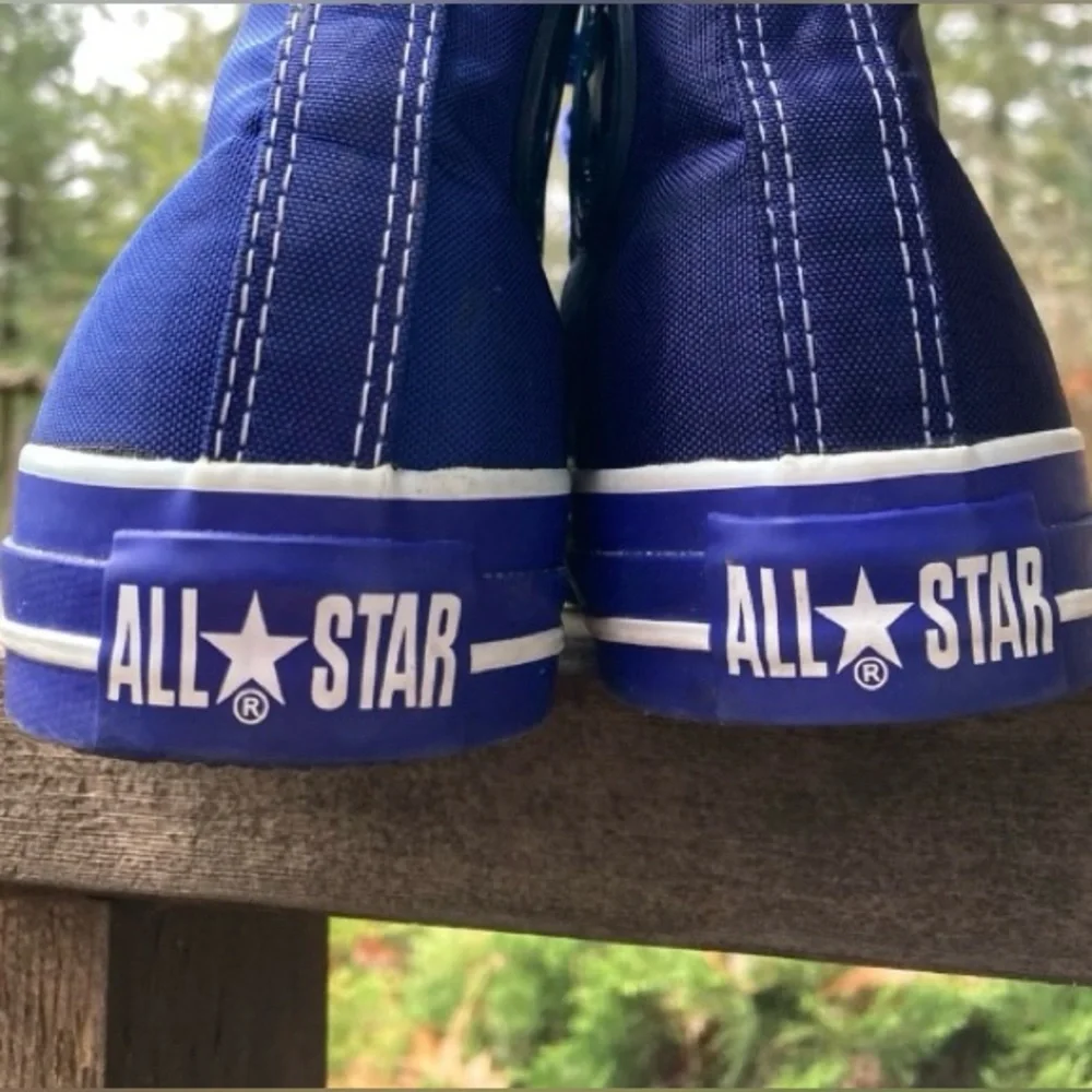 Rare Nylon CONVERSE Shoes ALL STARS Sneakers CHUCK TAYLOR Blue Men’s Size 5